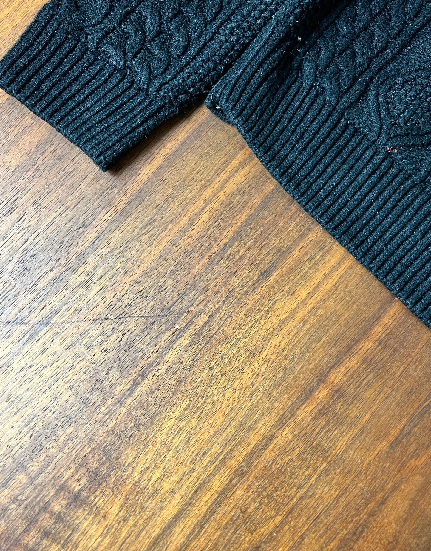 The Black Fisherman Sweater