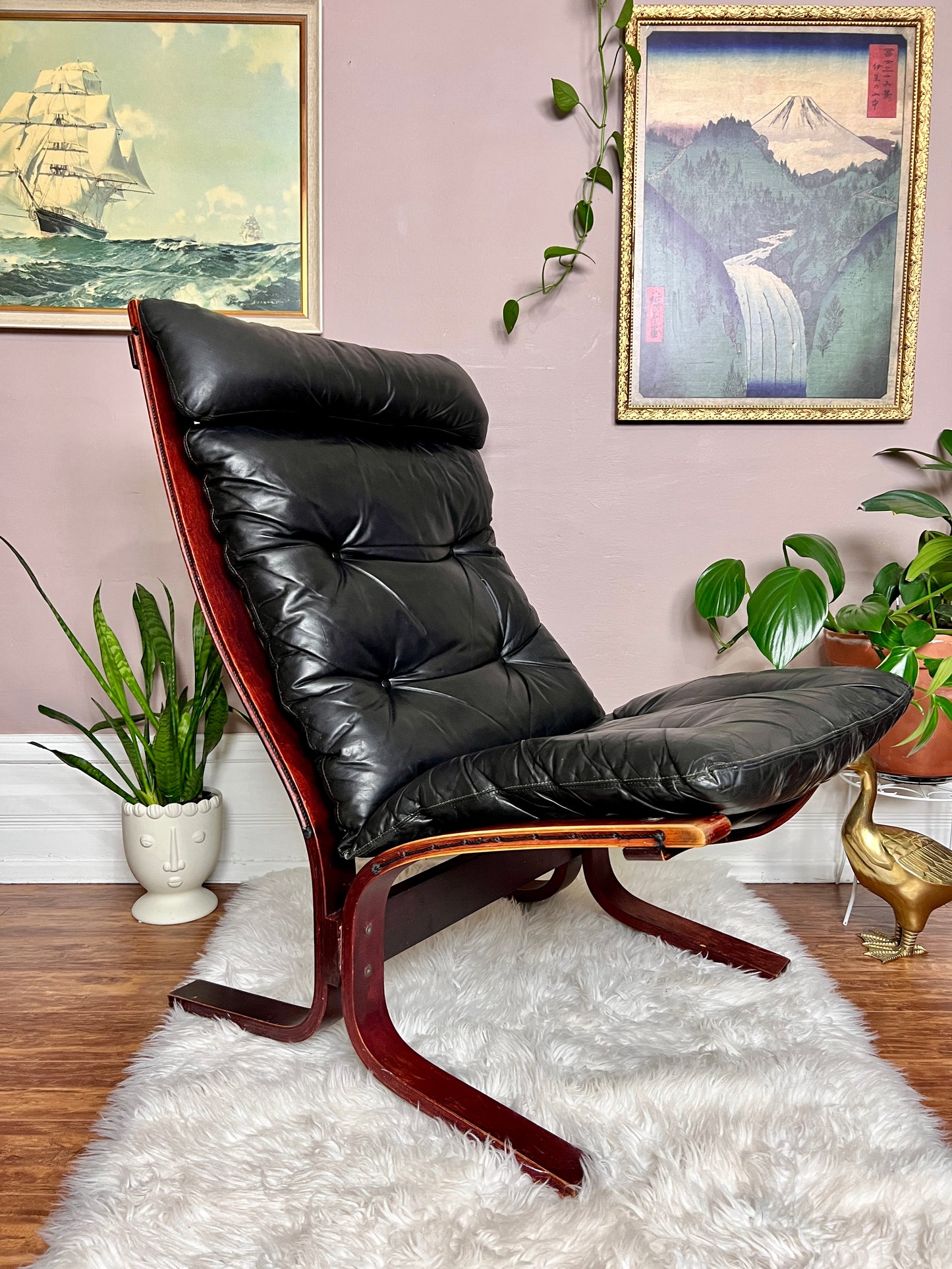 The Black Siesta Chair & Ottoman