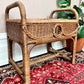 The Miller Wicker Bench
