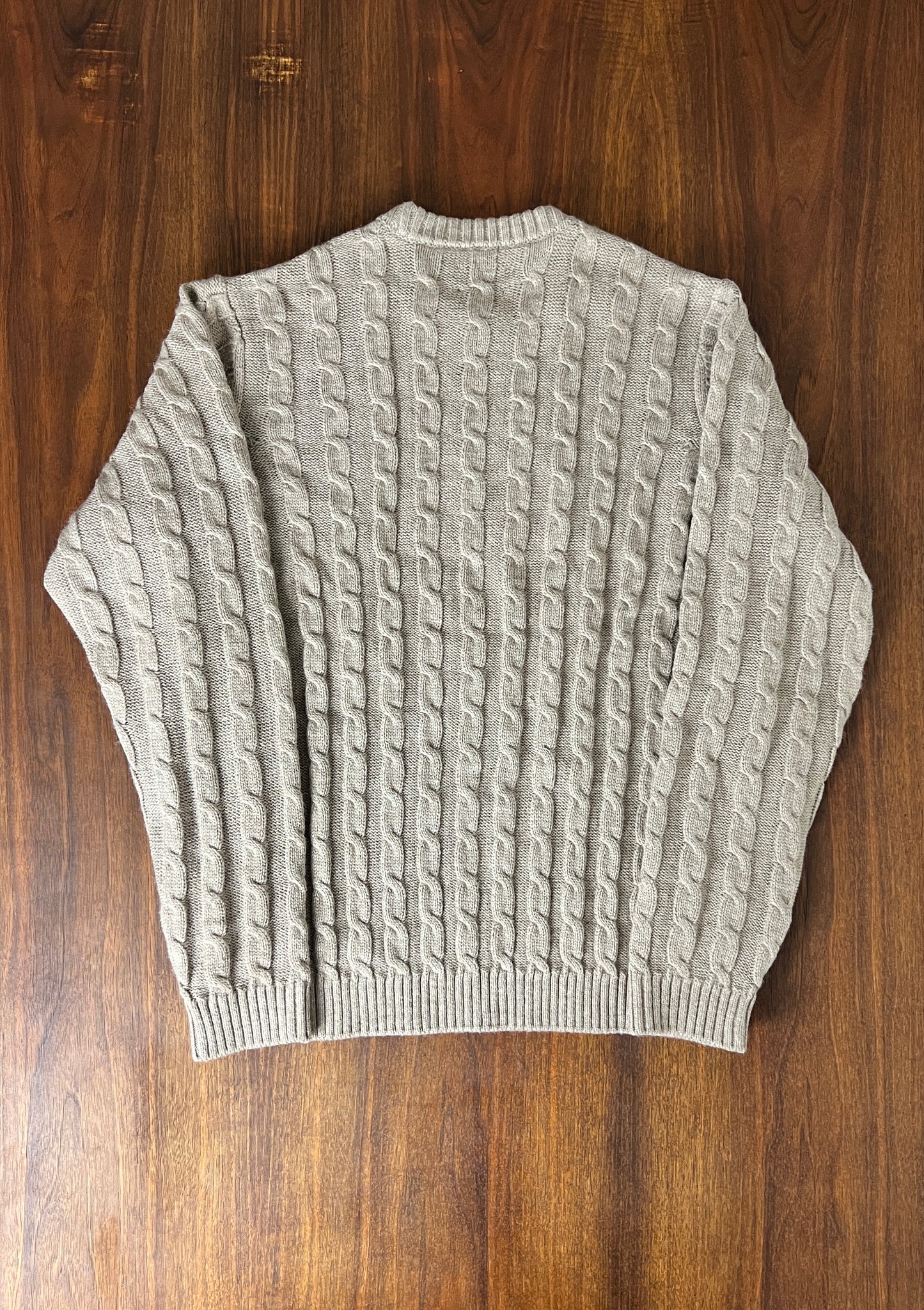 The Beige Fisherman Sweater