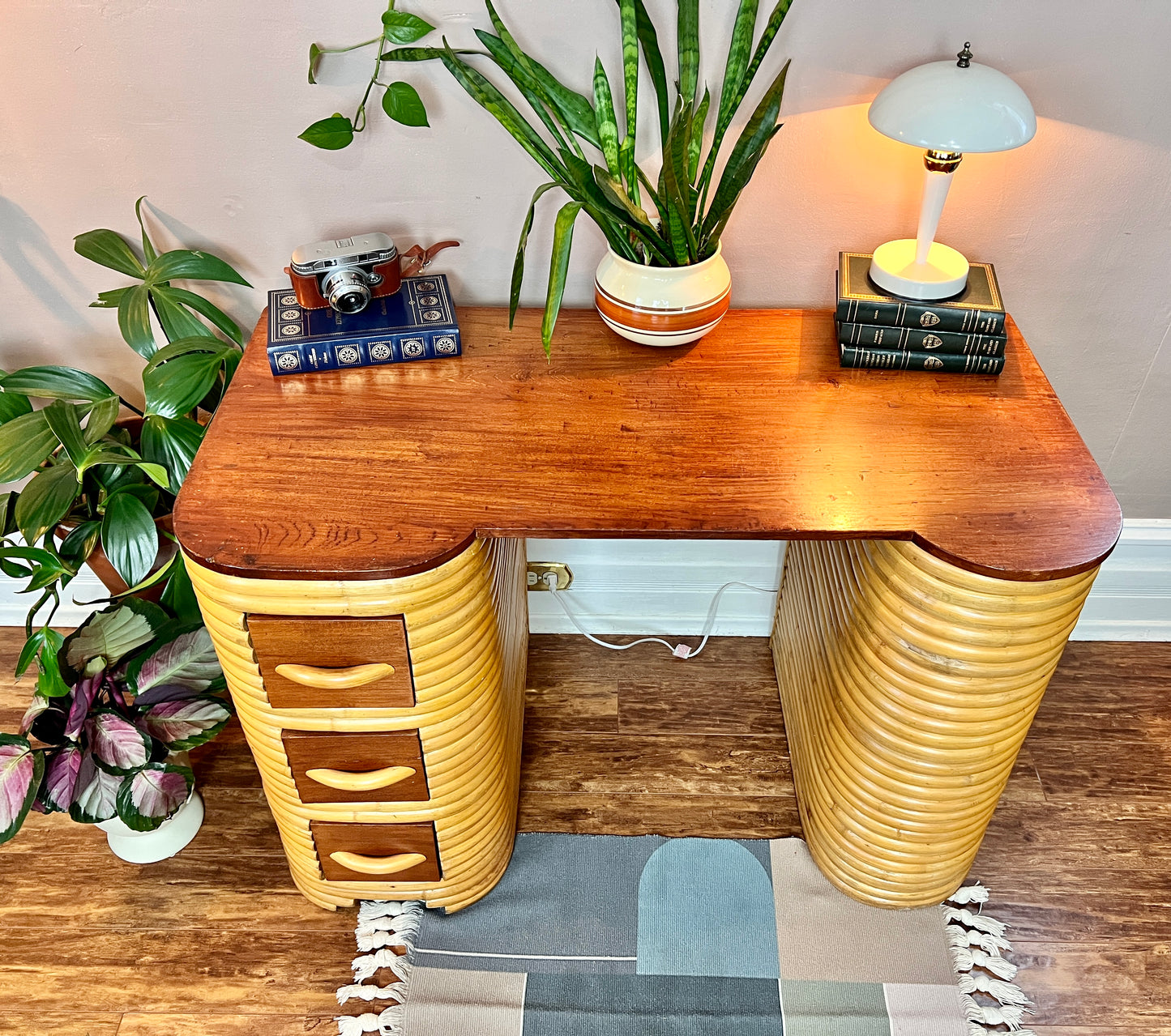 The Zelda Rattan Desk