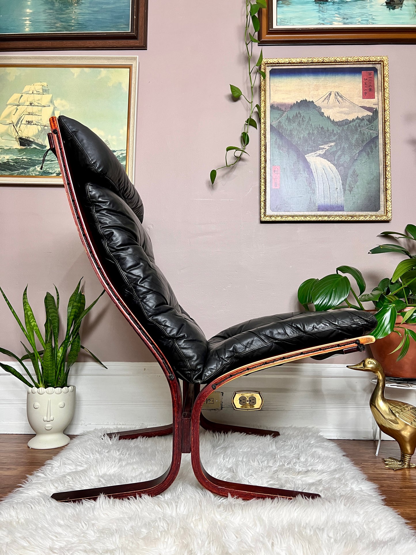 The Black Siesta Chair & Ottoman