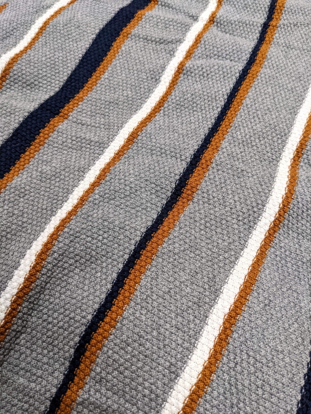 Mens cotton sweater stripes 60s style retro 