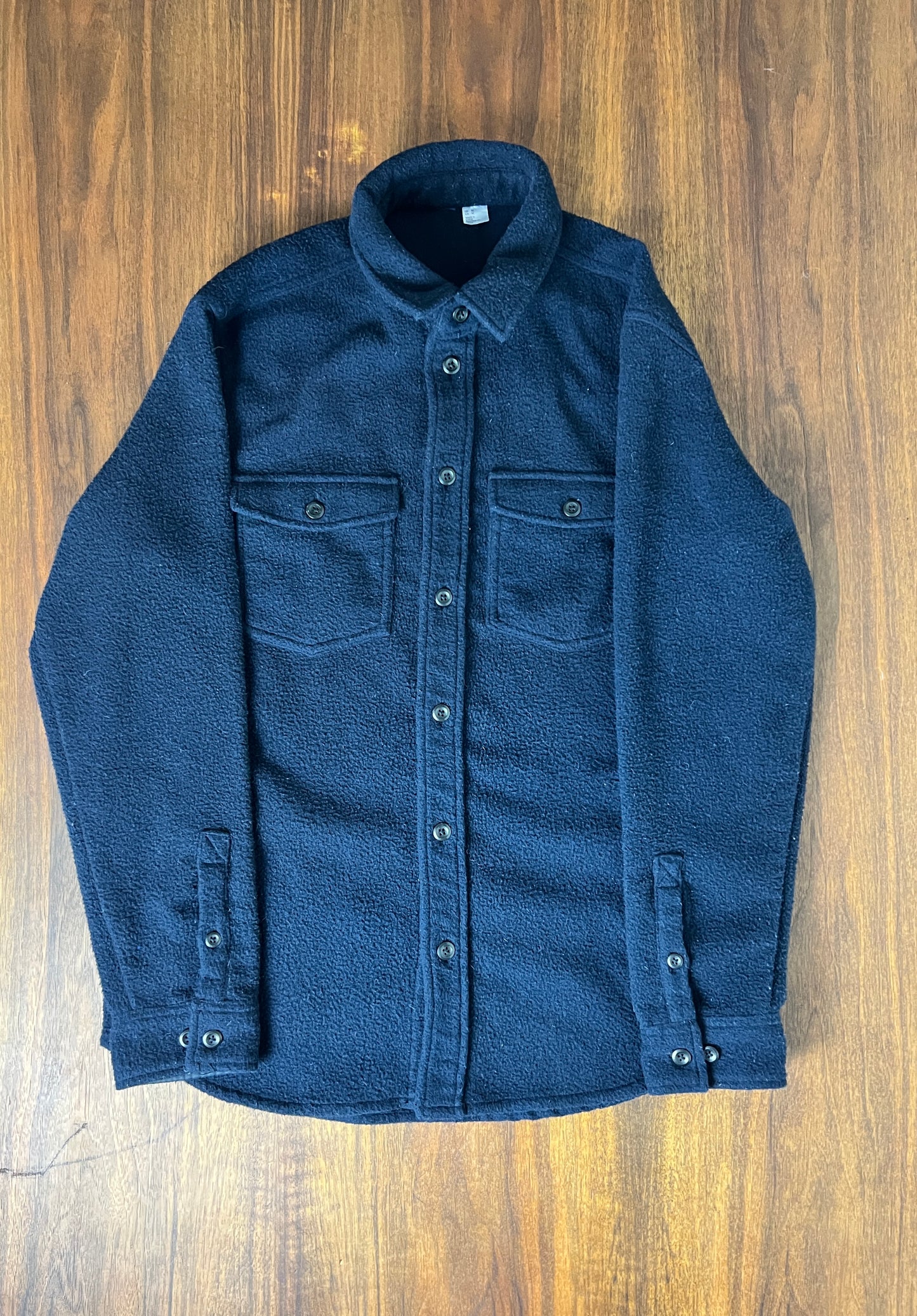 The Navy Wool Overshirt