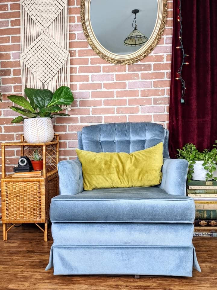 The Cozy Blue Armchair