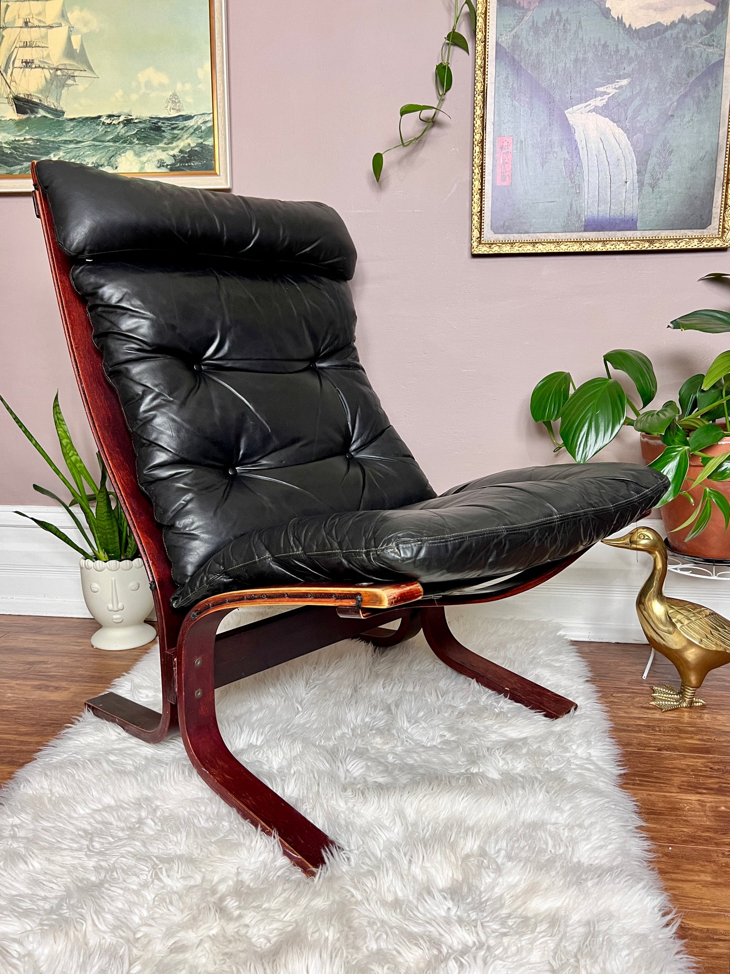 The Black Siesta Chair & Ottoman