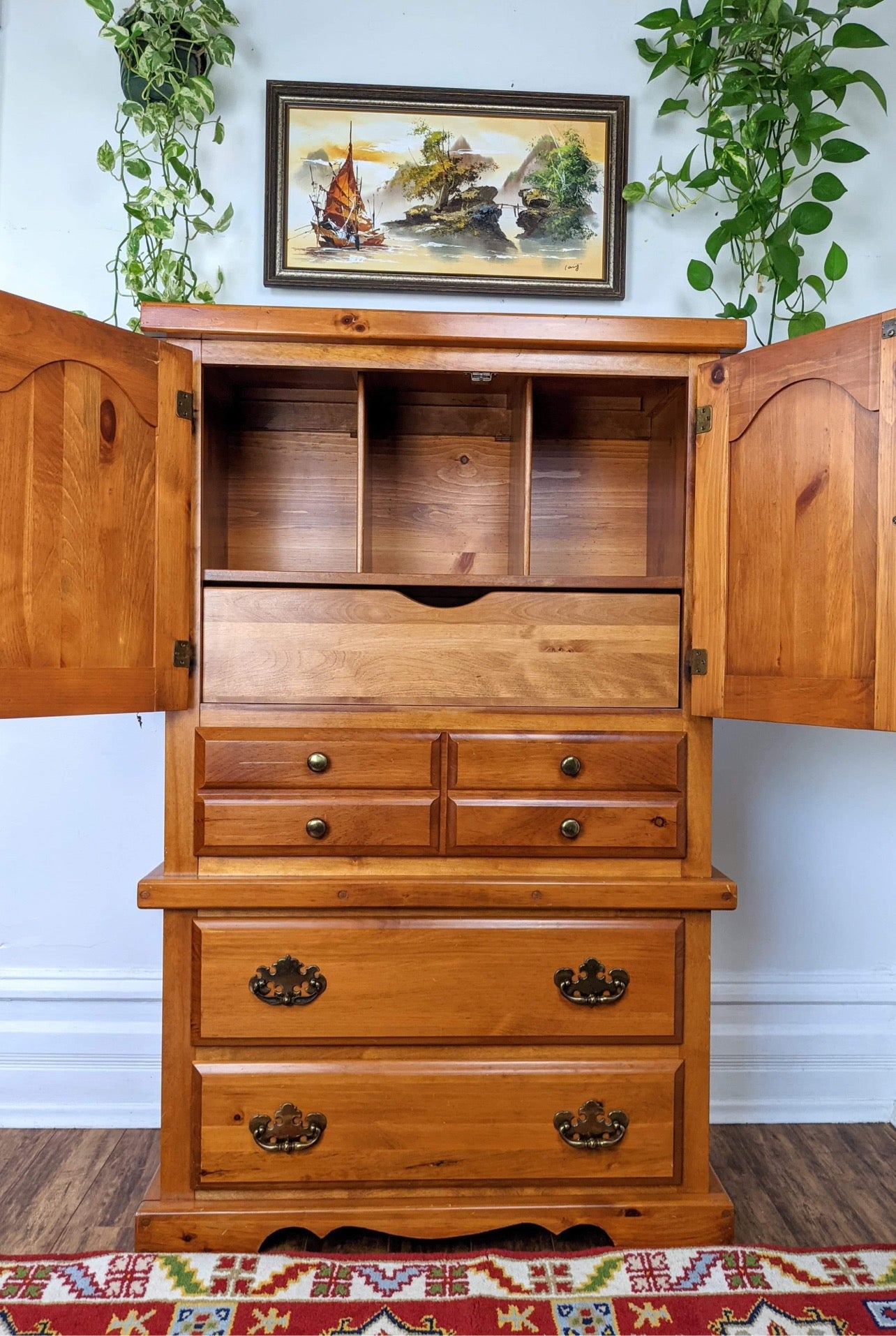 The Reno Pine Armoire