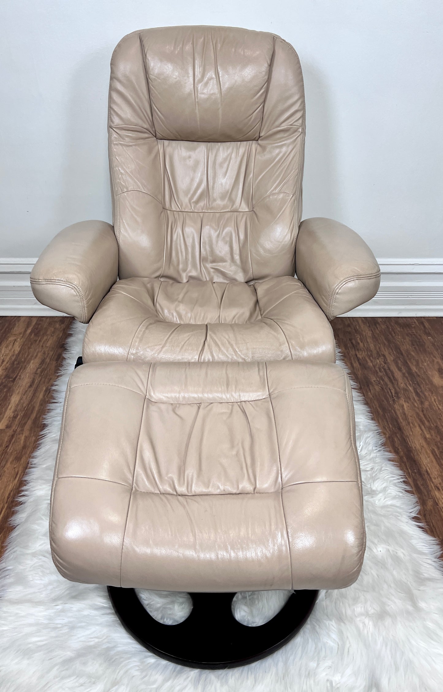 The Reginald Leather Chair & Ottoman