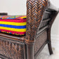 The Fiesta Wicker Bench