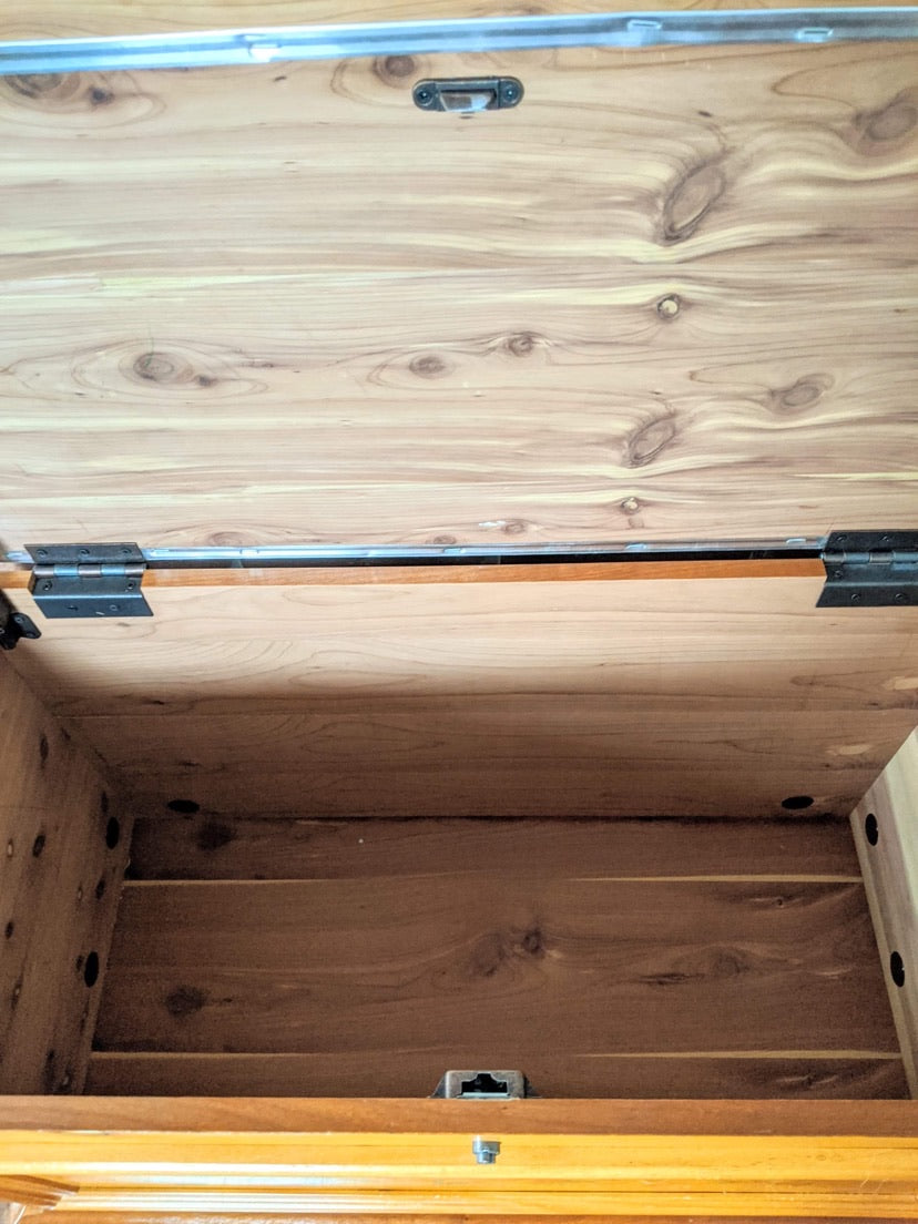 The Cecilia Cedar Blanket Box