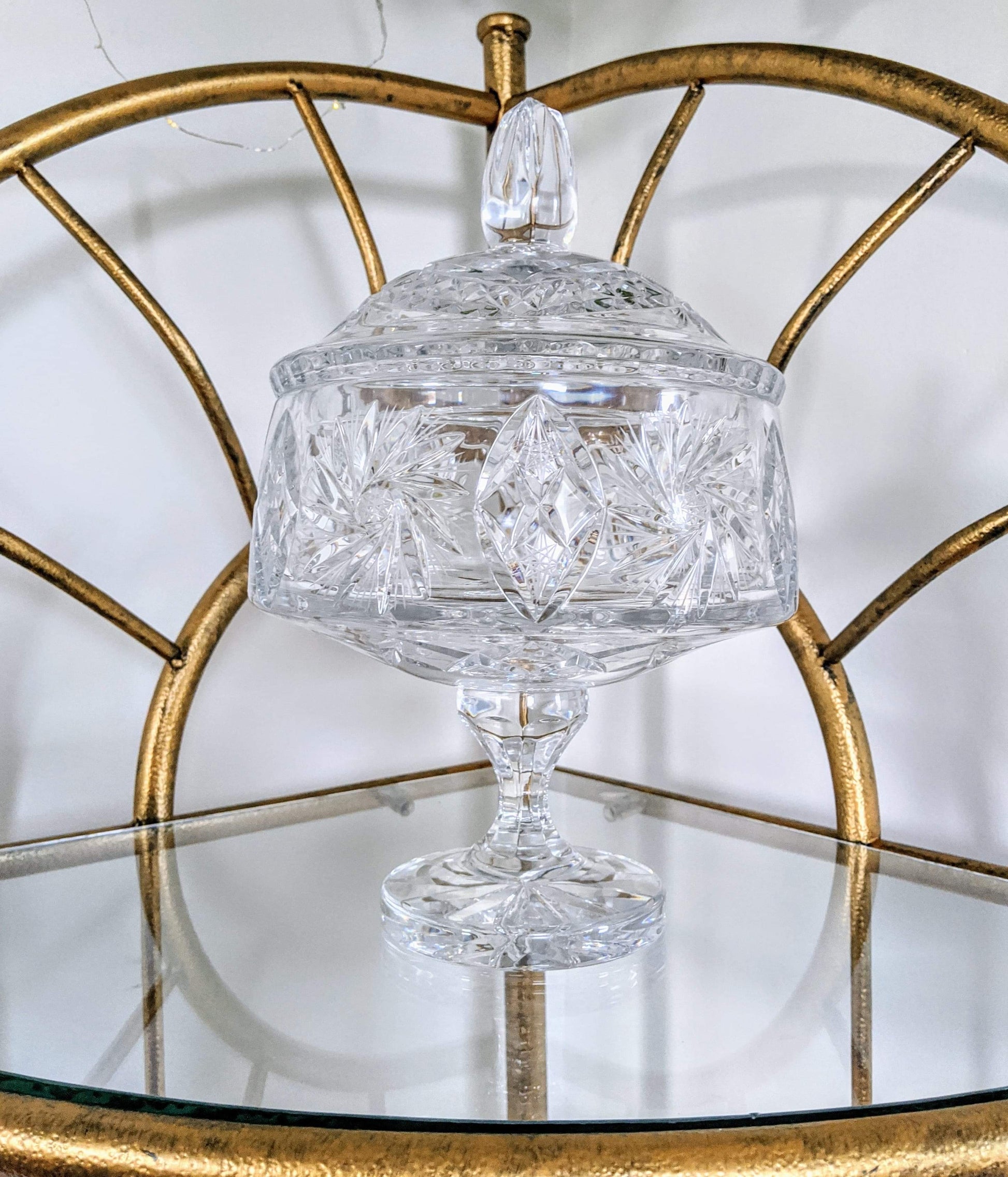 Vintage Retro Crystal Bowl Victoria BC Vancouver Island Antique Collectable Secondhand Thrift