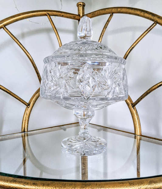 Vintage Retro Crystal Bowl Victoria BC Vancouver Island Antique Collectable Secondhand Thrift
