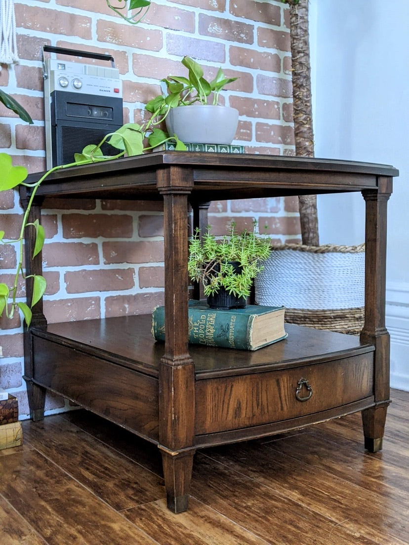 deila craft bed side tables brown vintage victoria bc furntiure