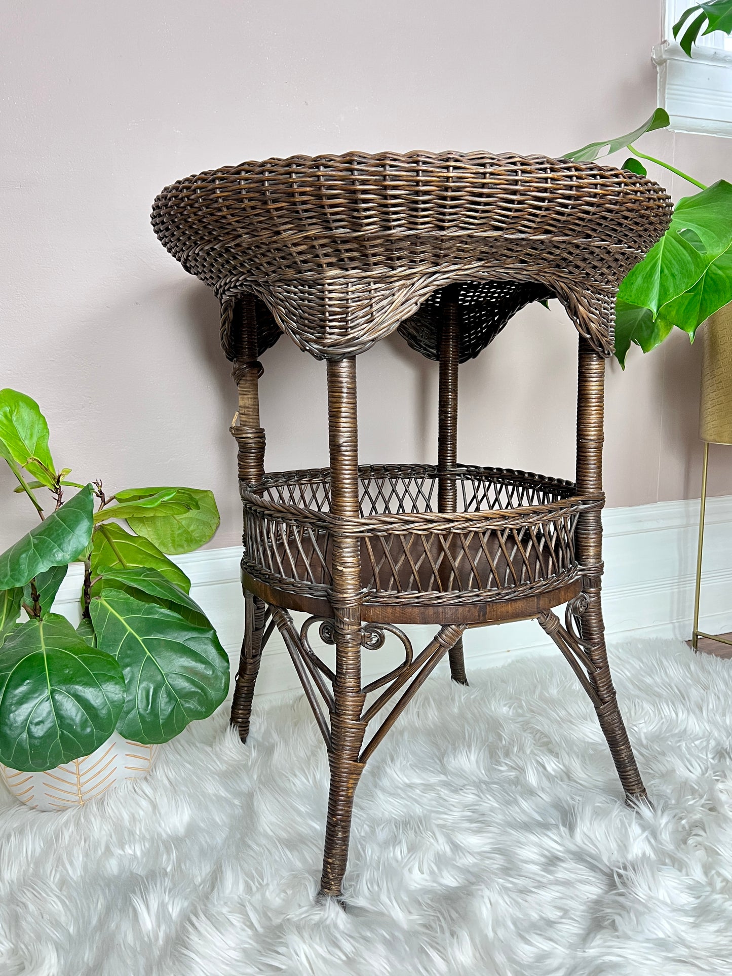The Wimbley Wicker Table