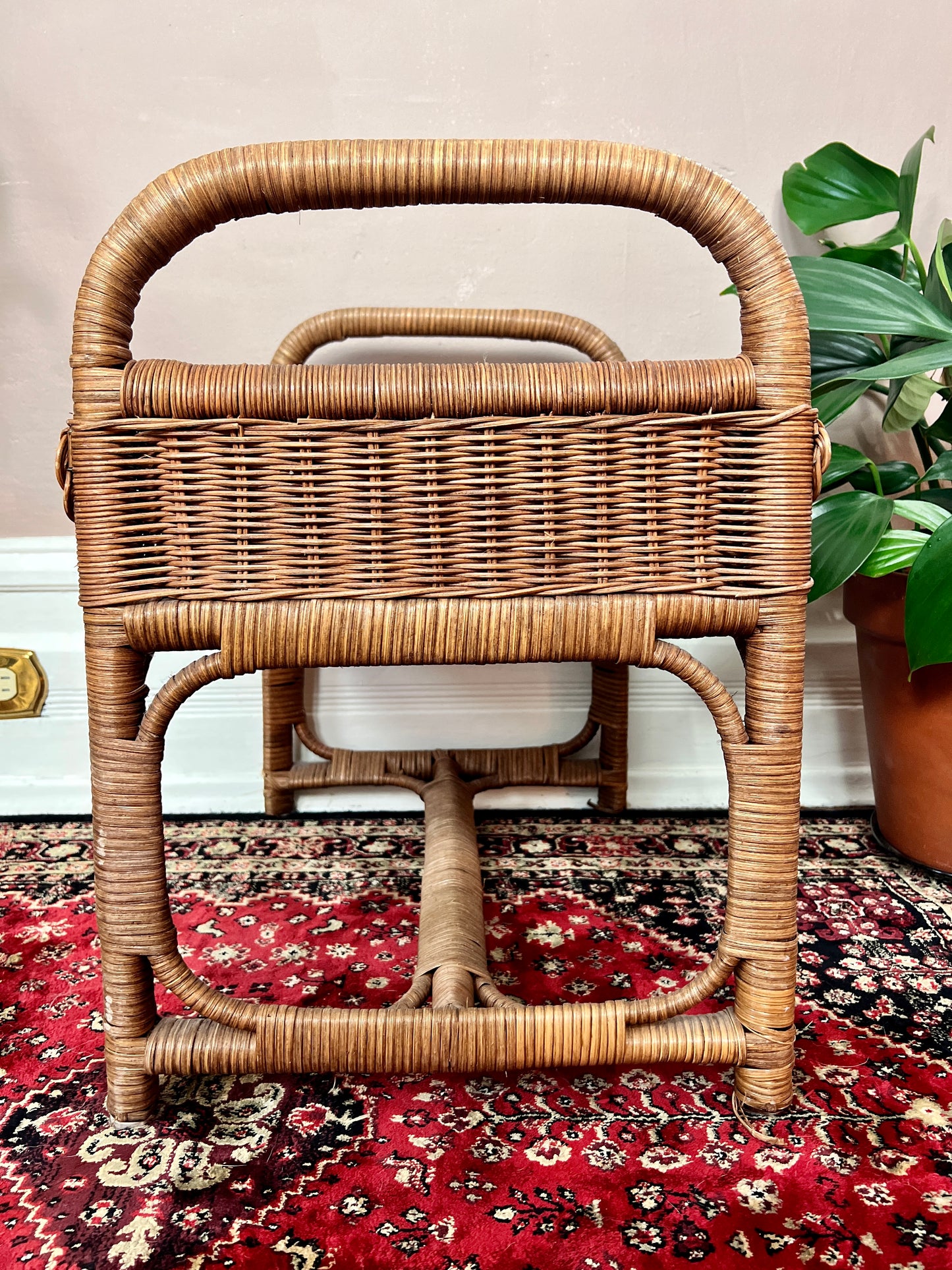 The Miller Wicker Bench