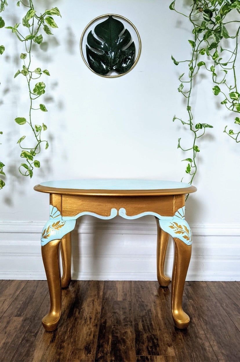 The Teal & Gold Table