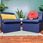 The Geo Blue Chairs