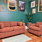 The Backgammon Sofa, Chair & Ottoman Set