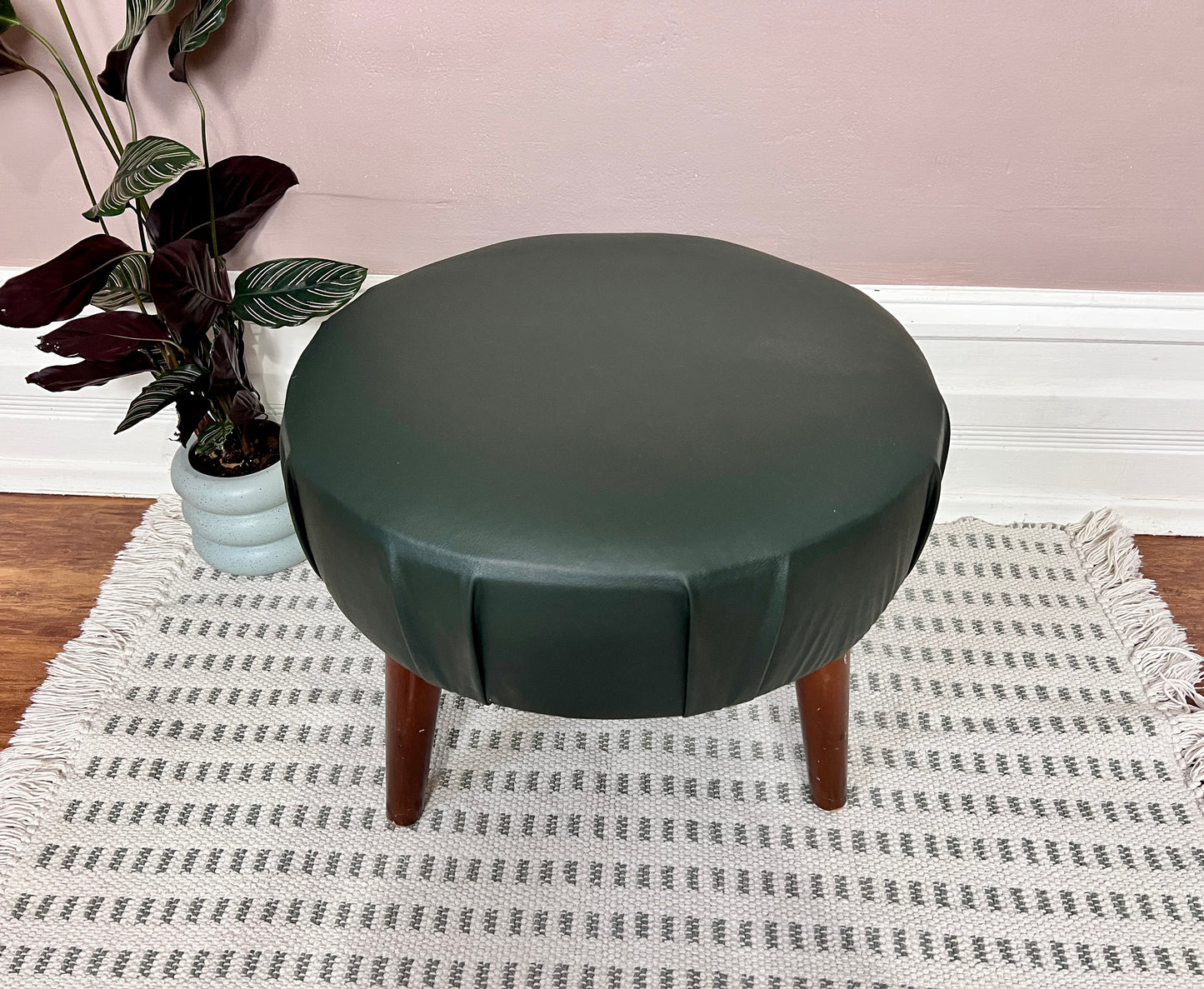 The Mineral Green Ottoman