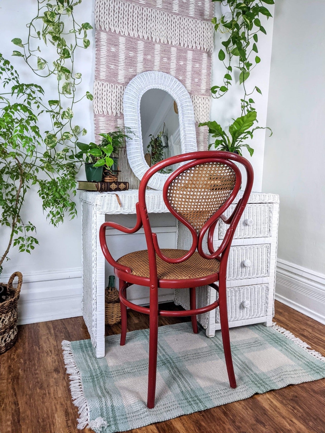 The Whitman Wicker Vanity/Desk