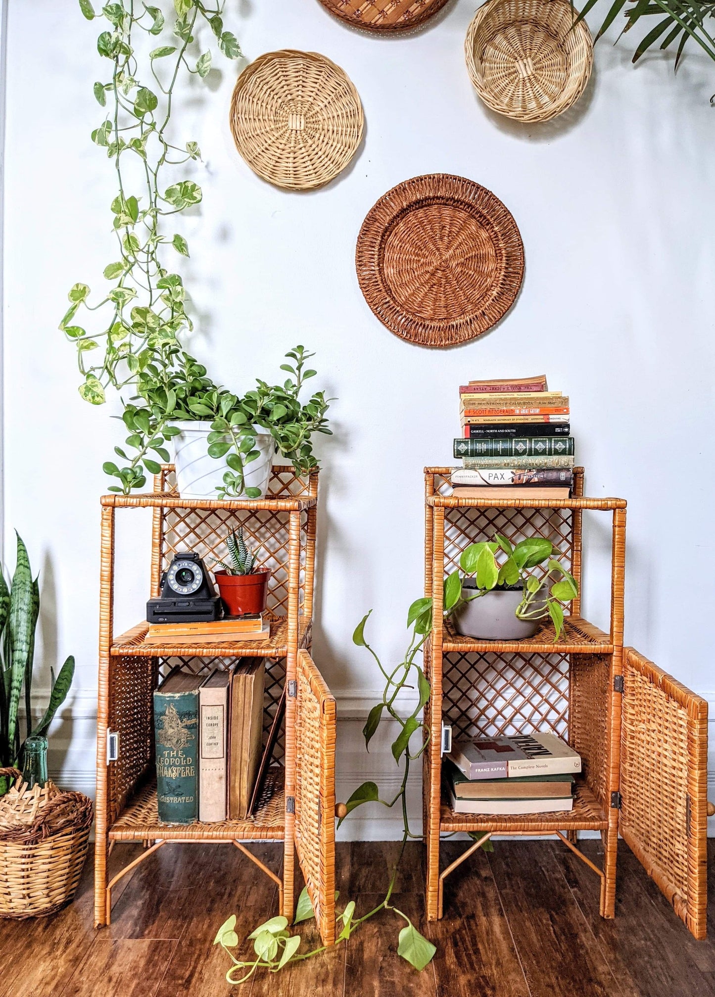 The Franco Wicker Side Tables