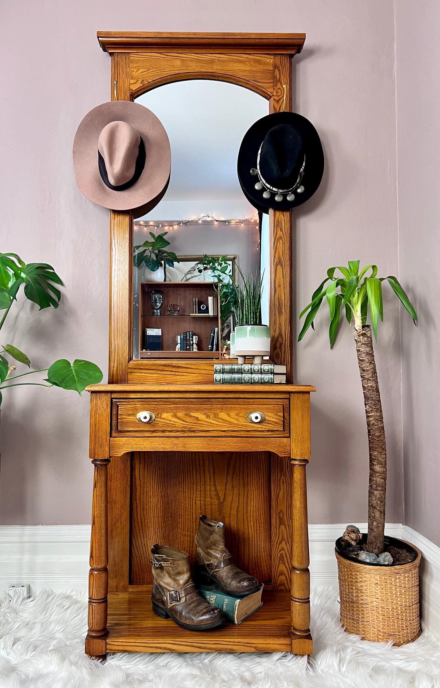 The Atlas Oak Hallway Table