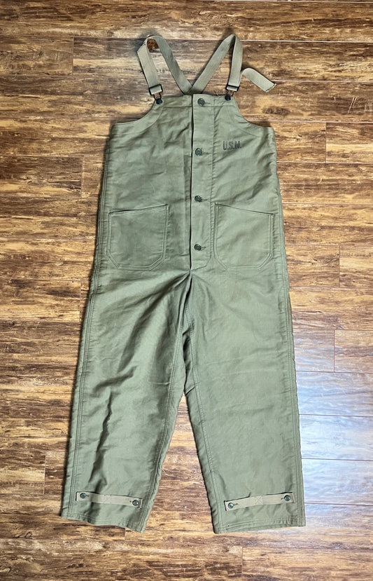 Vintage WW11 USN DECK OVERALLS