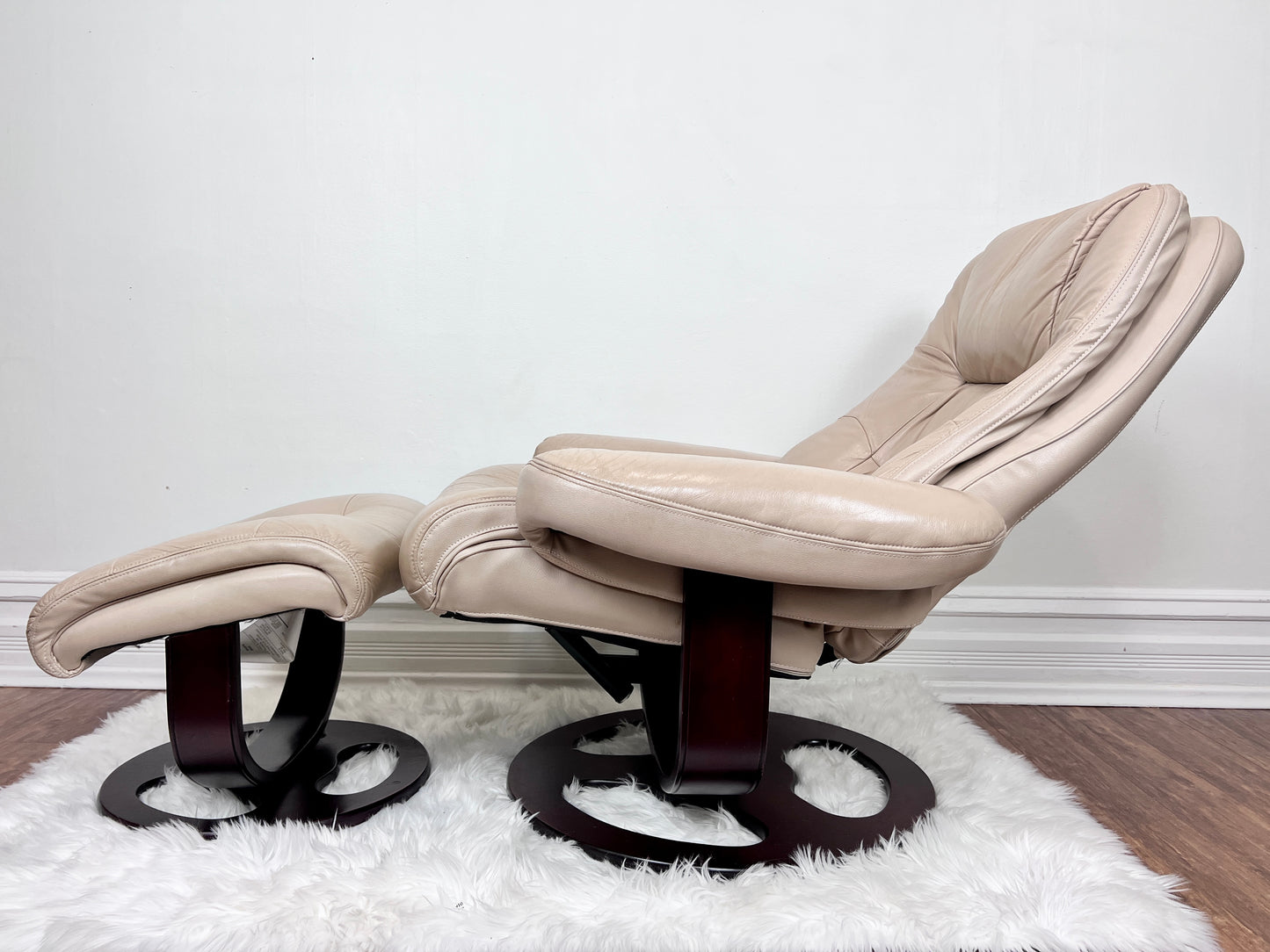 The Reginald Leather Chair & Ottoman