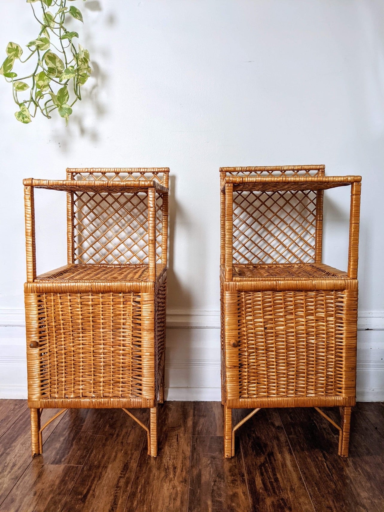 The Franco Wicker Side Tables