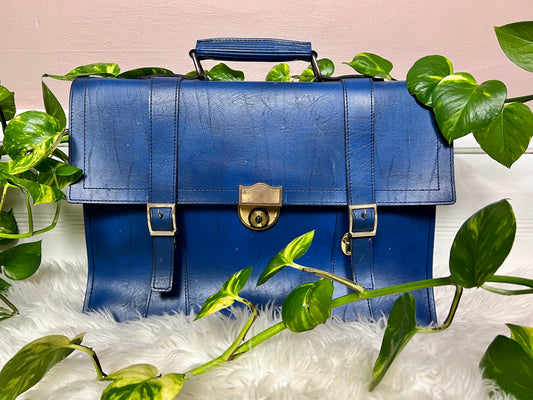 The Blue Leather Attaché