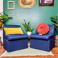 The Geo Blue Chairs