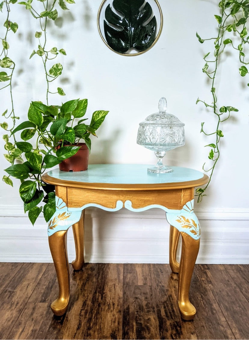 The Teal & Gold Table