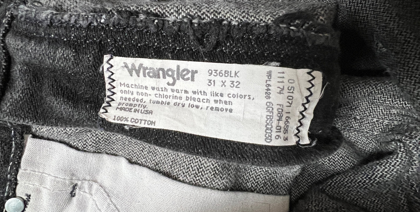 Vintage 80s Black Wrangler Jeans