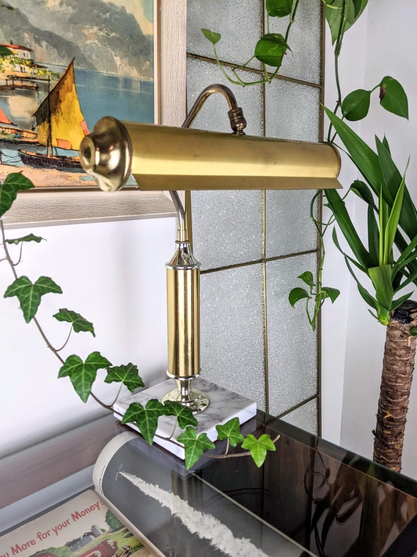 The Cassius Brass & Granite Lamp