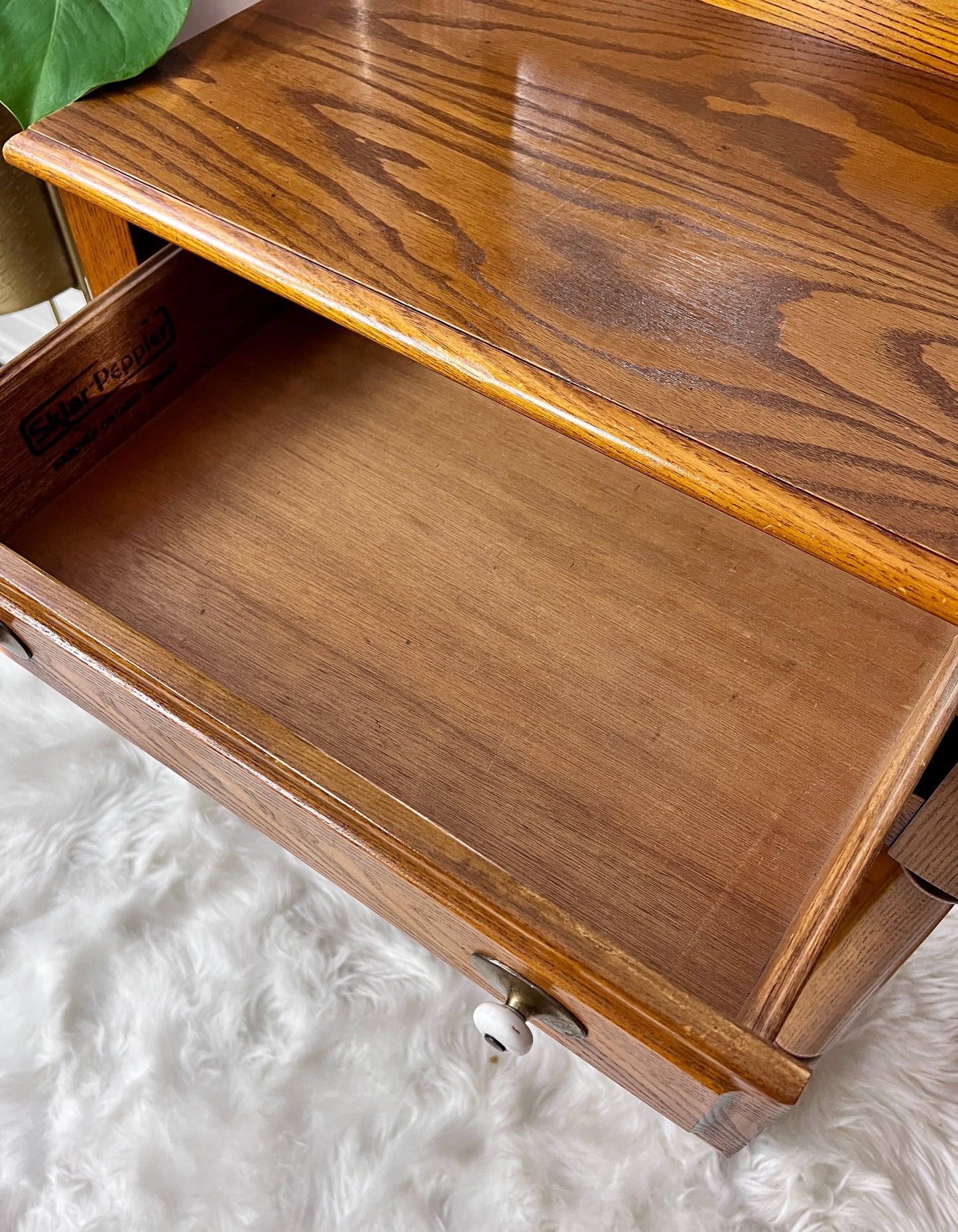 The Atlas Oak Hallway Table
