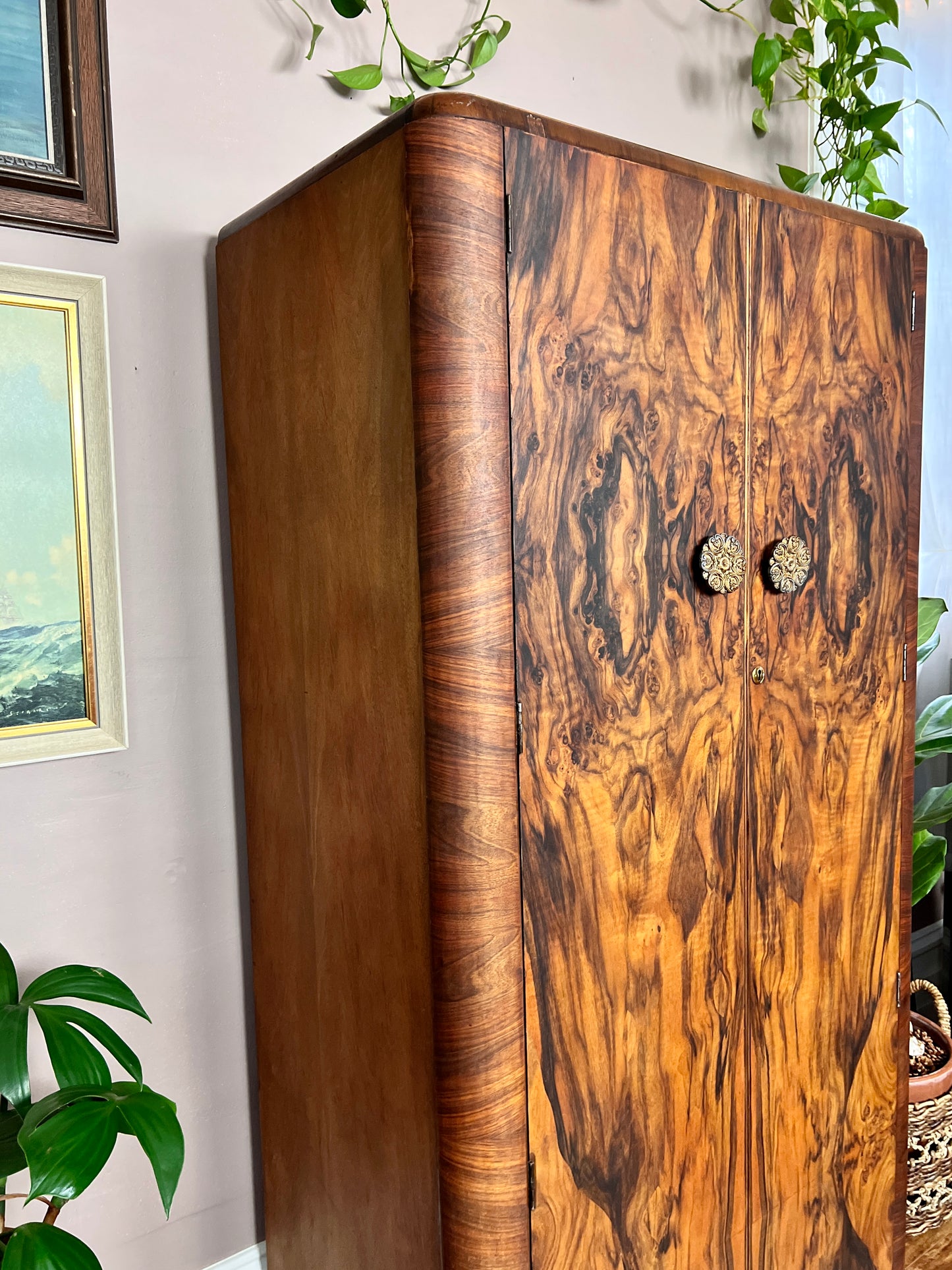 The Burled Walnut Armoire