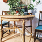 Wicker Bamboo Bohemian Style Dinning Table  Edit alt text