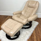 The Reginald Leather Chair & Ottoman