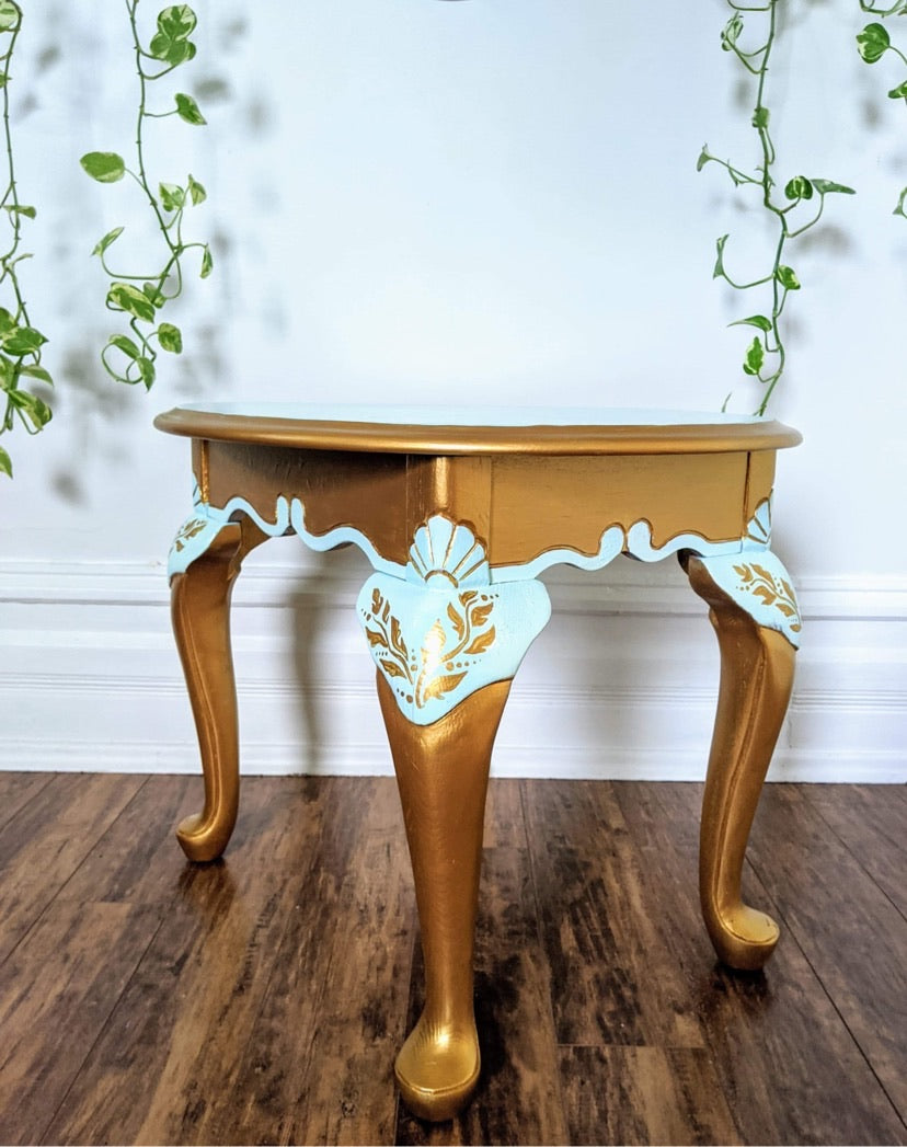 The Teal & Gold Table