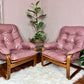 The Dusty Rose Armchairs