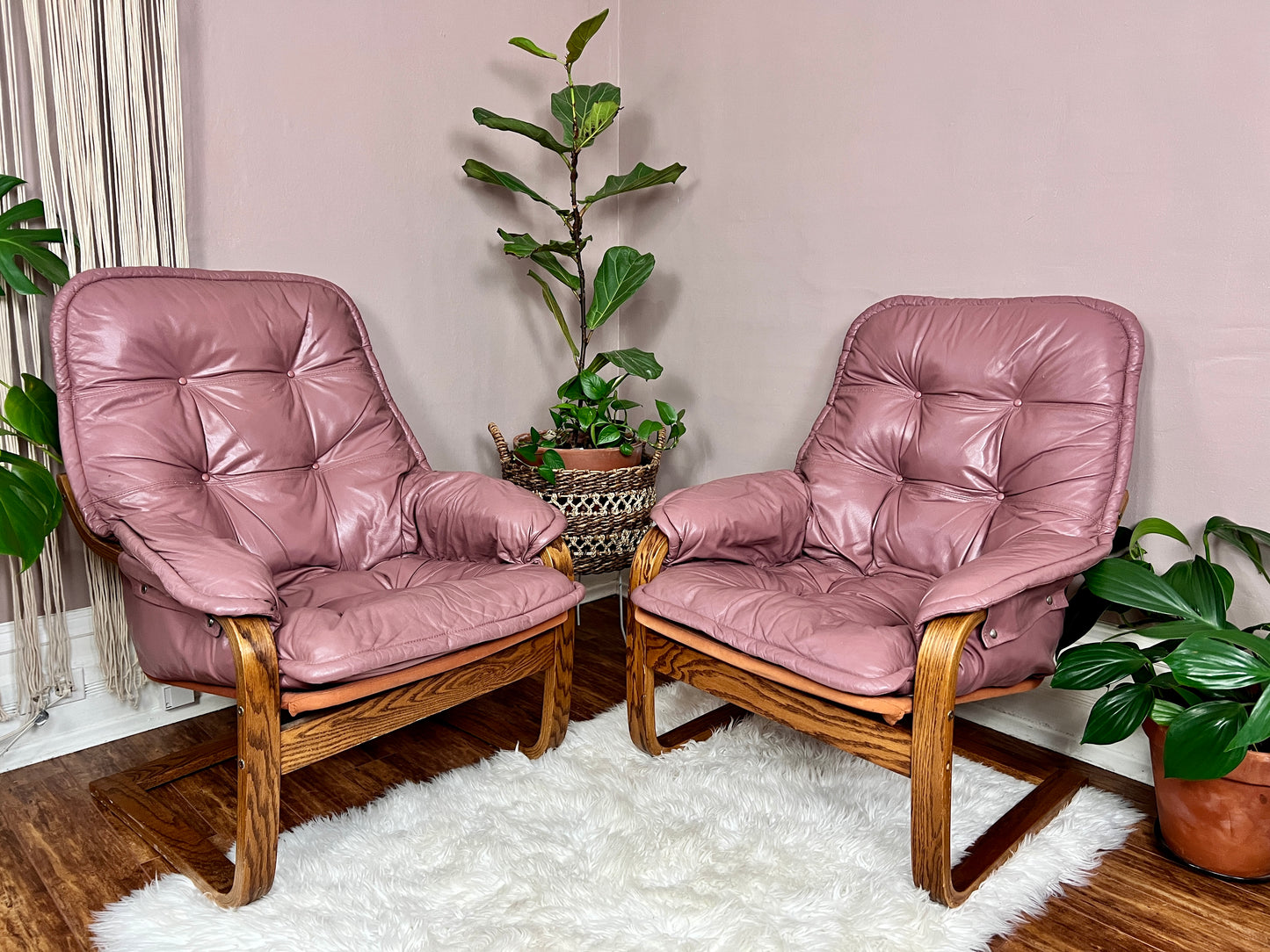The Dusty Rose Armchairs