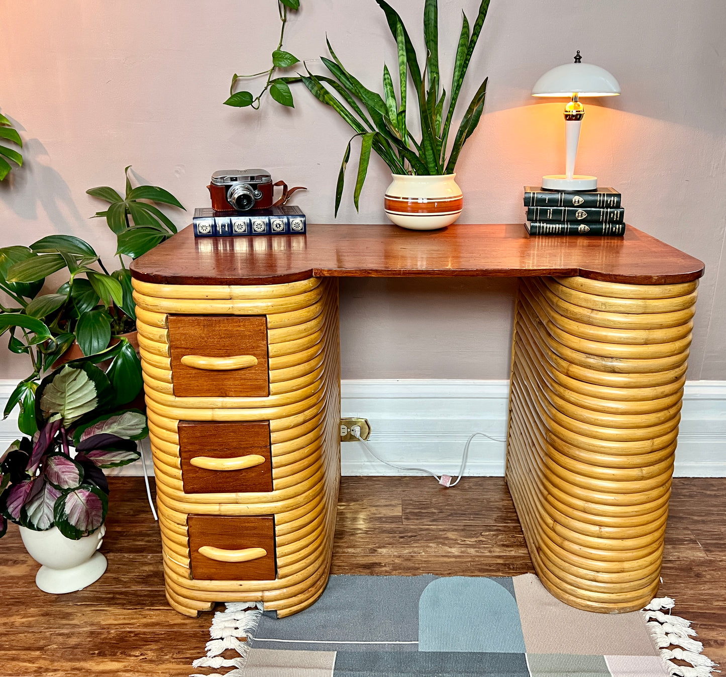 The Zelda Rattan Desk