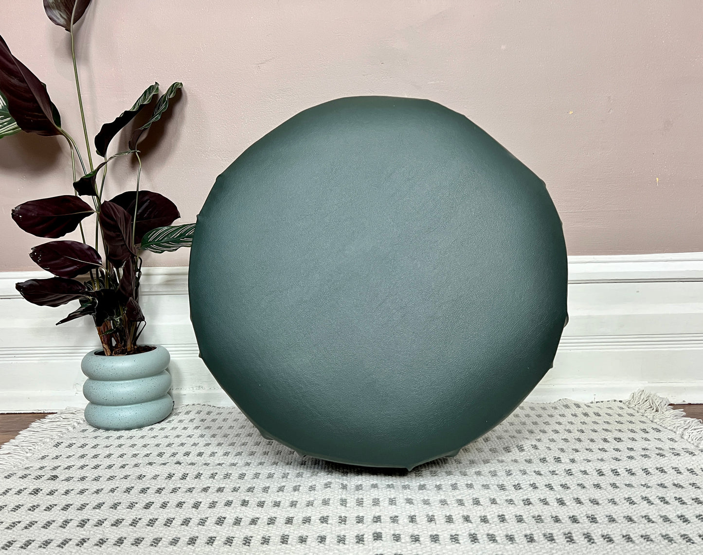 The Mineral Green Ottoman