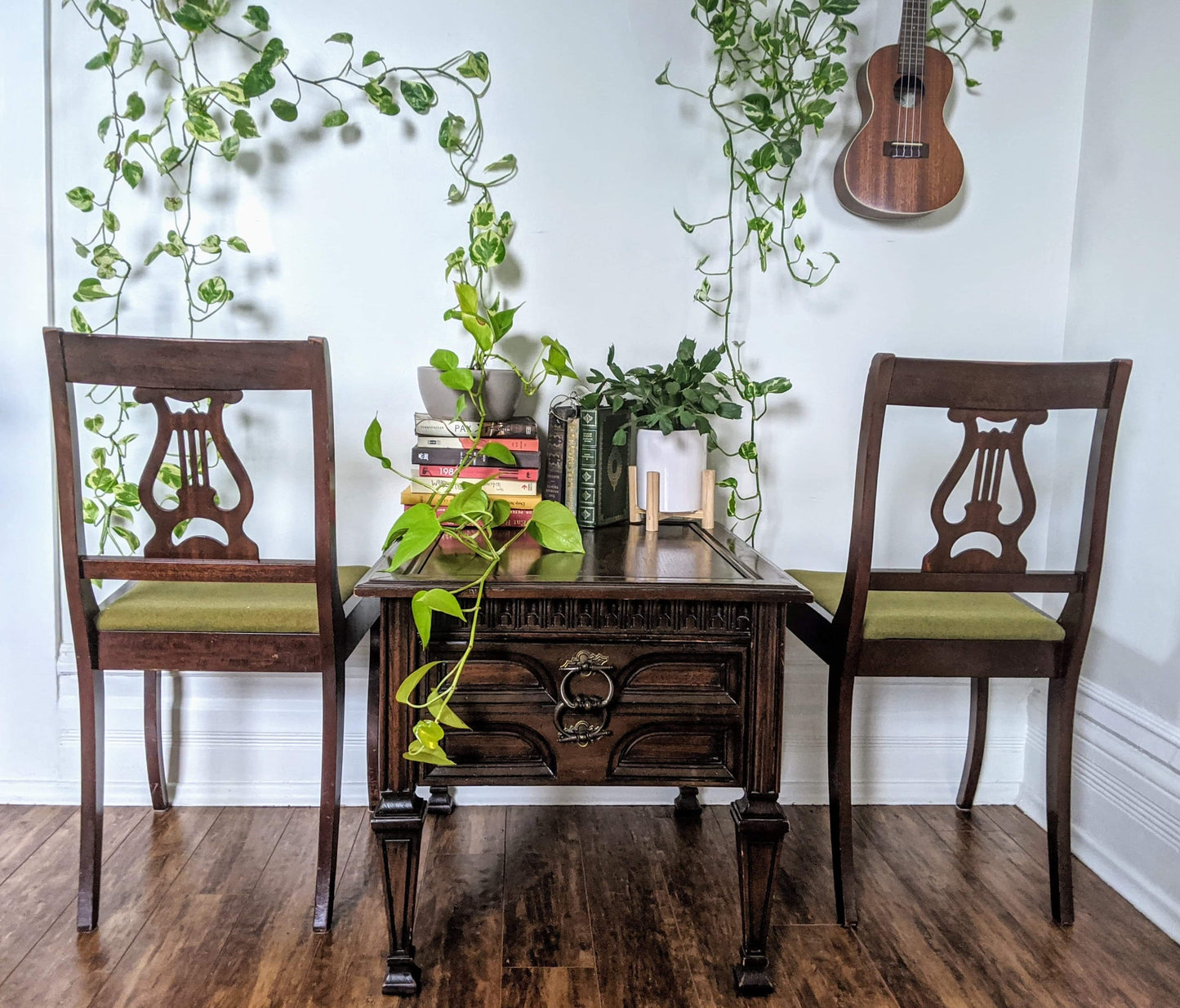 The Green Lyre Back Chairs