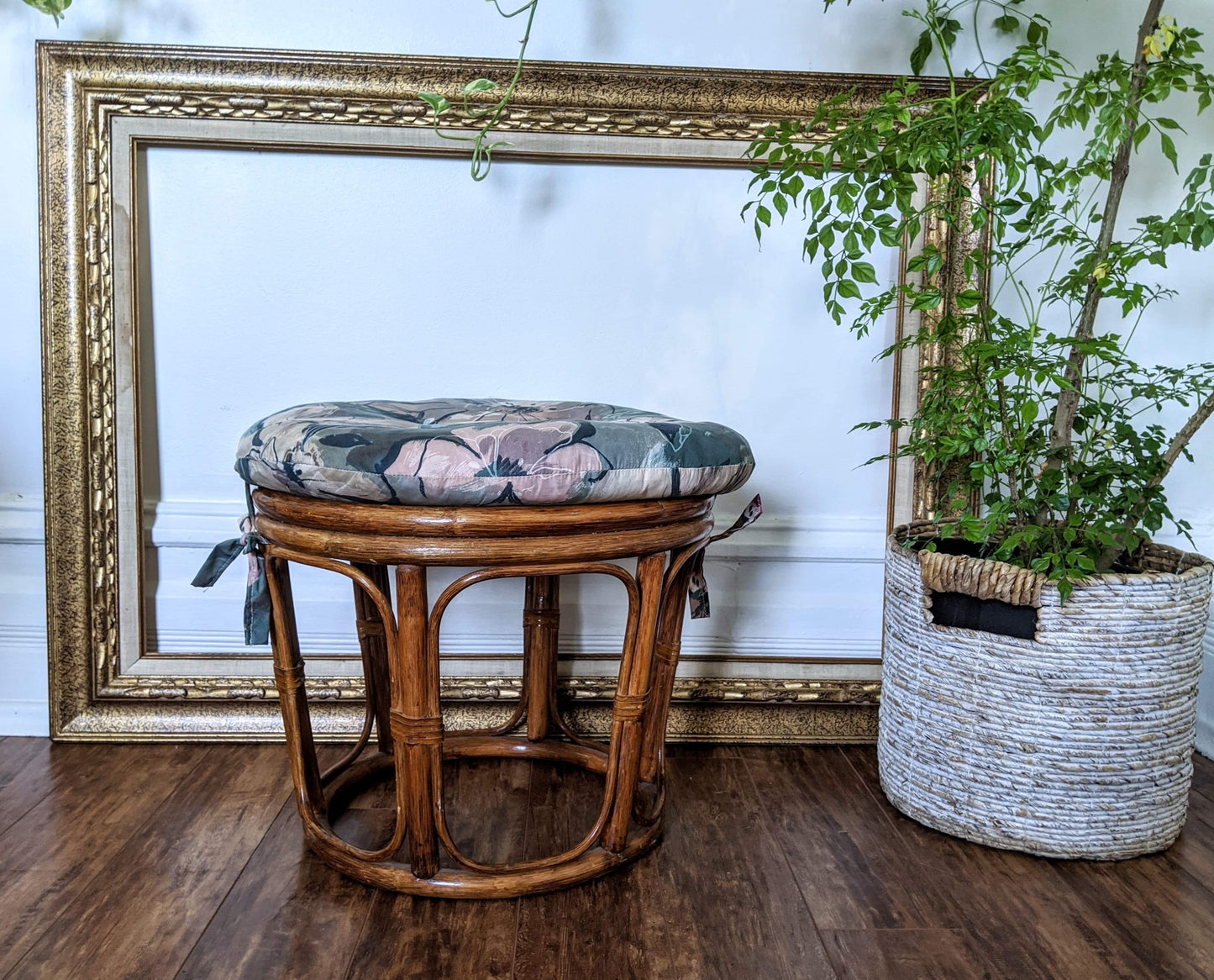 The Ramona Ottoman or Plant Stand