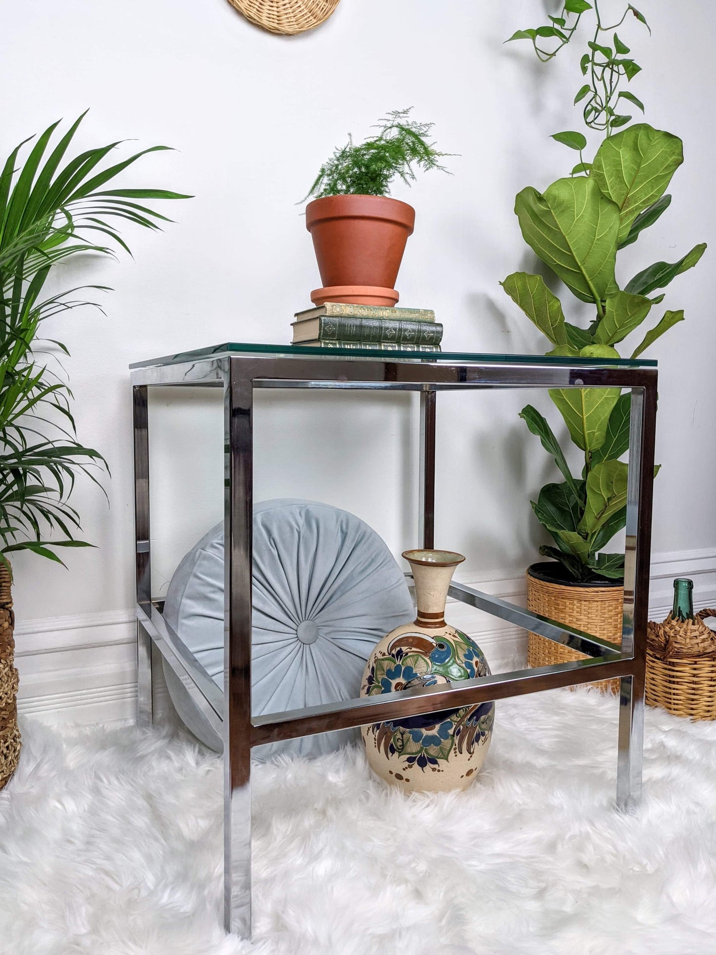 The Chrometastic Glass Table