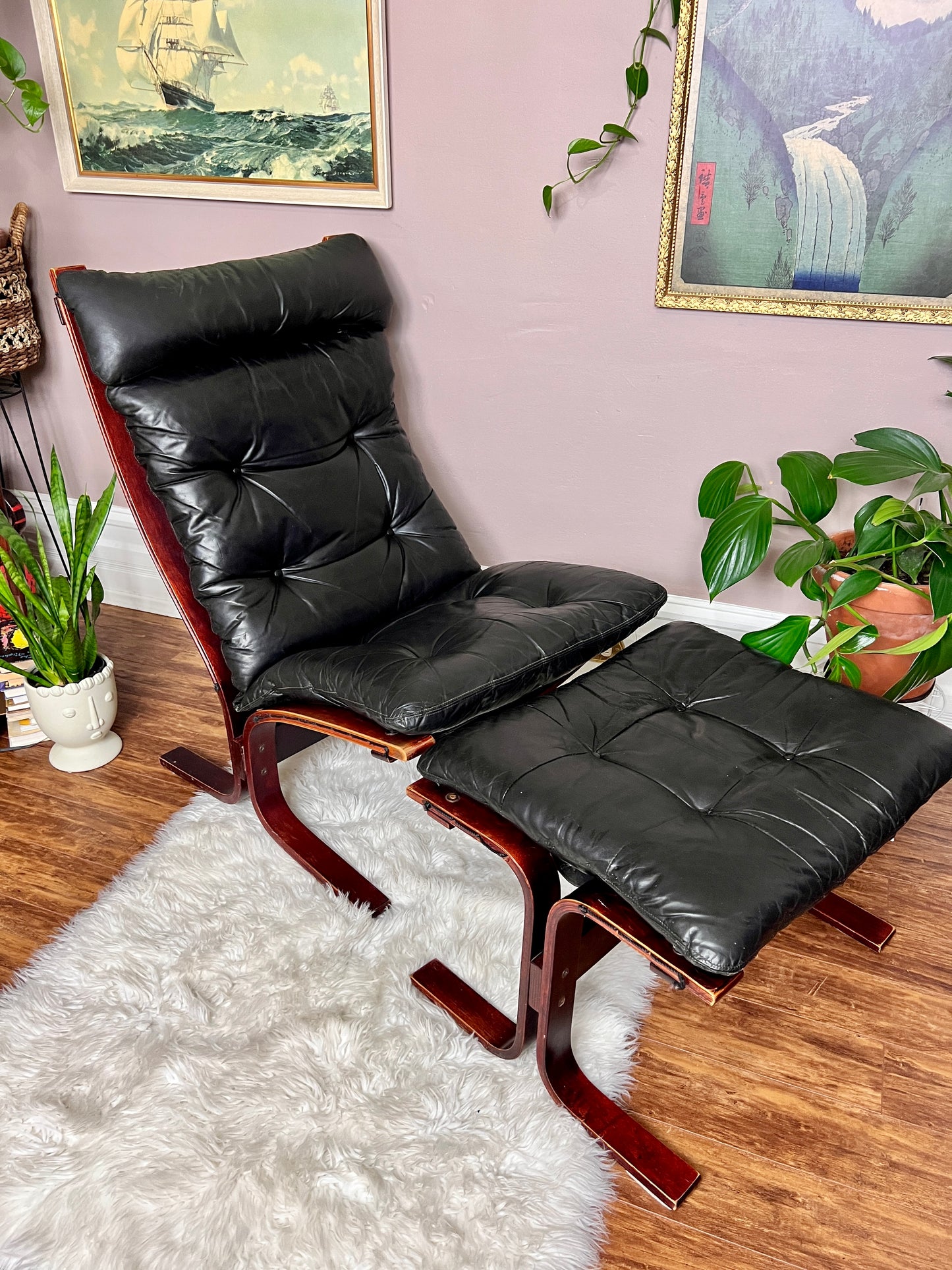 The Black Siesta Chair & Ottoman