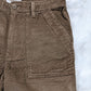 retro vintage style corduroy shorts fatigue style pockets military army style brown mens shorts 