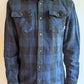 Mens Vans Plaid Blue & Black Work Shirt