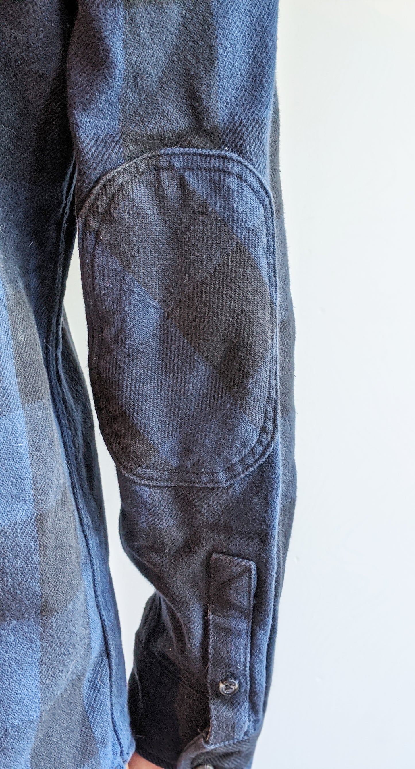 Mens Vans Plaid Blue & Black Work Shirt